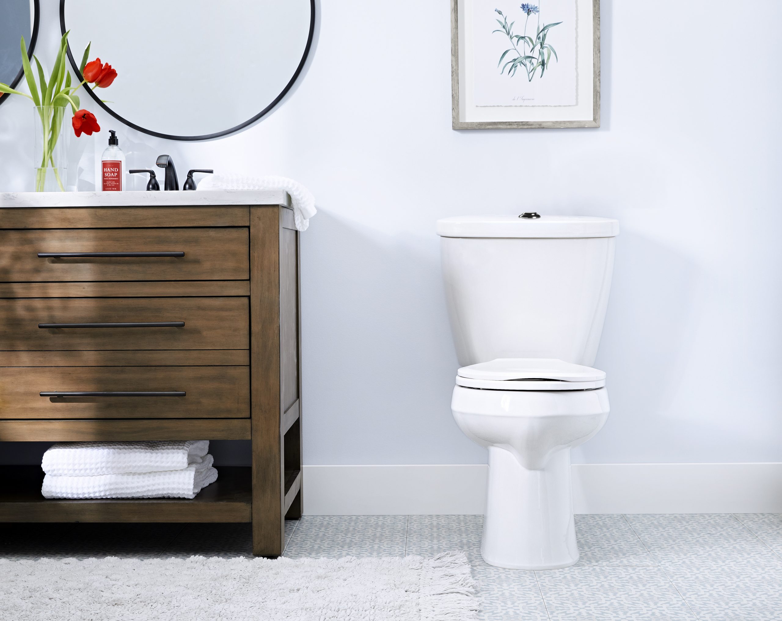 Summit® Dual Flush Elongated Chair Height Complete Toilet Kit
