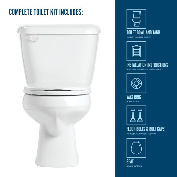 Pro-Fit® 1.28 Round Complete Toilet Kit