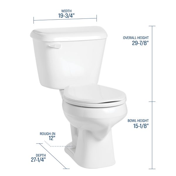 Pro-Fit® 1.28 Round Complete Toilet Kit