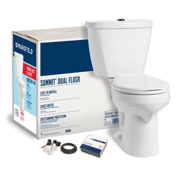 Summit® Dual Flush Elongated Complete Toilet Kit